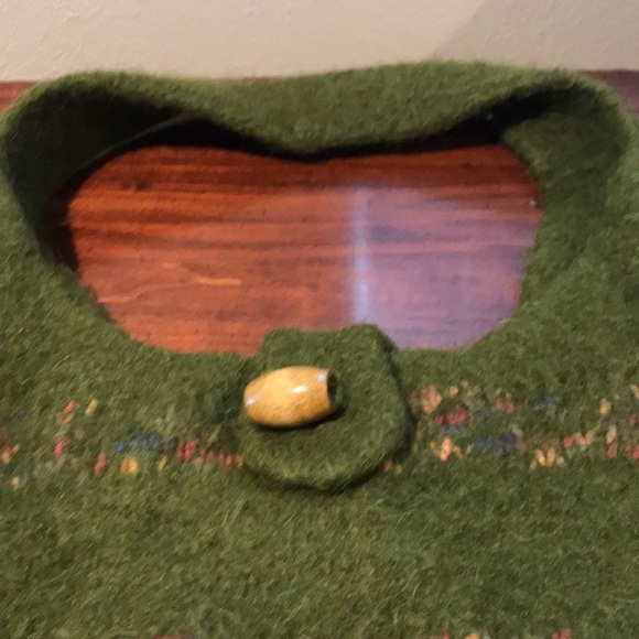 Felted Wool Shoulder Bag - Picture 3 of 12
